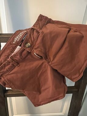 American Eagle Outfitters Burnt Orange Chino Shorts